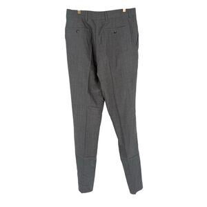 Robert Graham Men's Casual Pants Grey ; Straight Leg **UNHEMMED**, 100% Wool 34